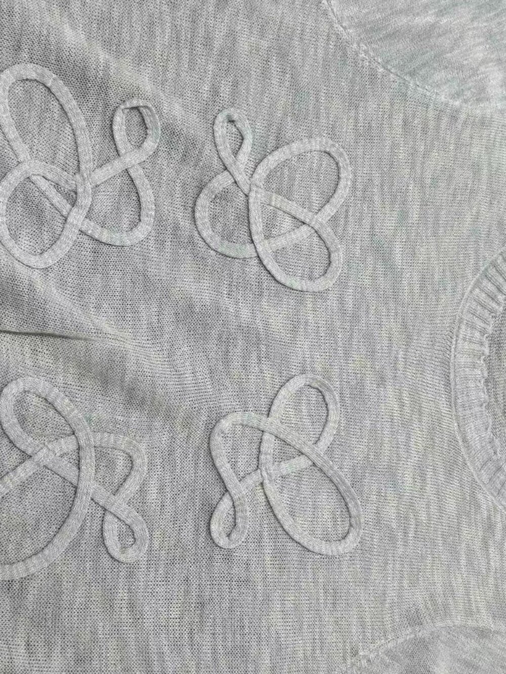 🤍Loewe Heather Grey Anagram Ribbon Knit Short Sleeve Top - Picture 2 of 5
